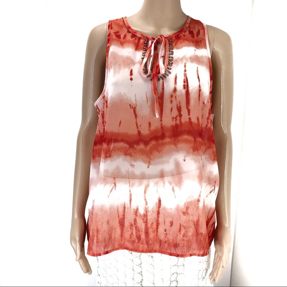 Violet + Claire large orange blouse (#27) - Picture 1 of 8